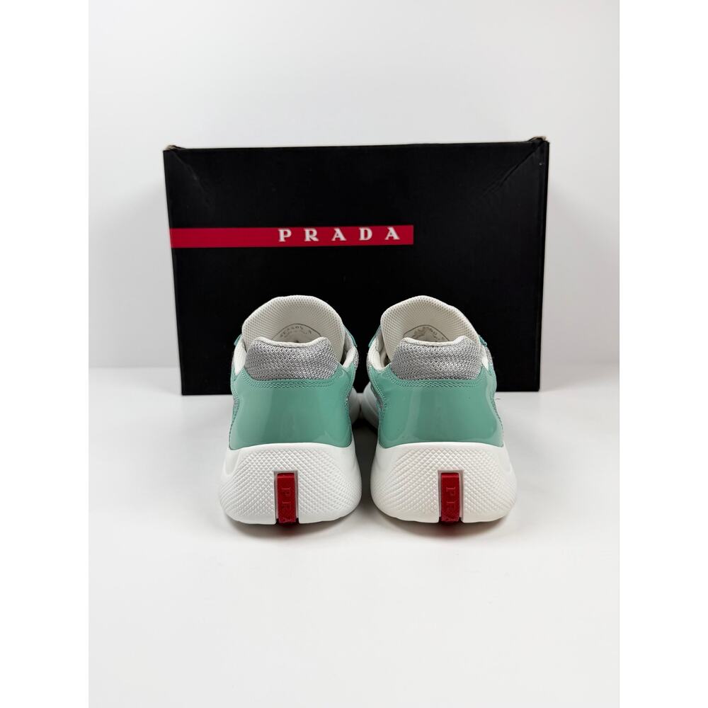 Size 8UK/9US - Prada Americas Cup Mint Green Sneakers - Picture 4 of 12